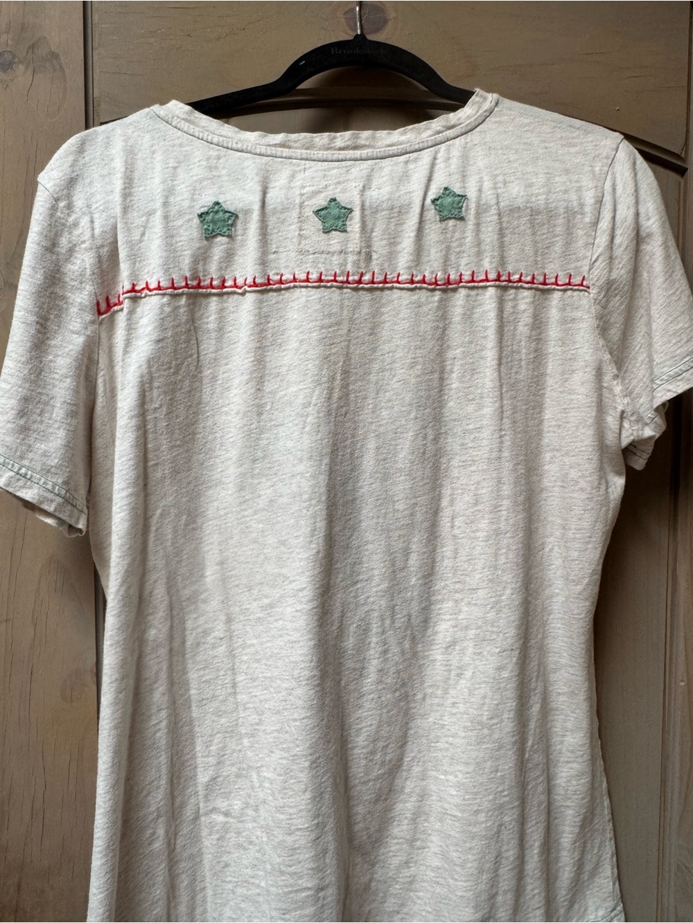 Double D Ranch Cream Rodeo Graphic Tee with Yellow, Green & Red Accents - Picture 3 of 5